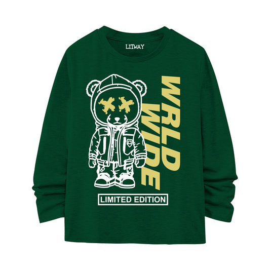 Boys Full Sleeve Graphic T-Shirt (9–16 Years) – Worldwide Limited Edition