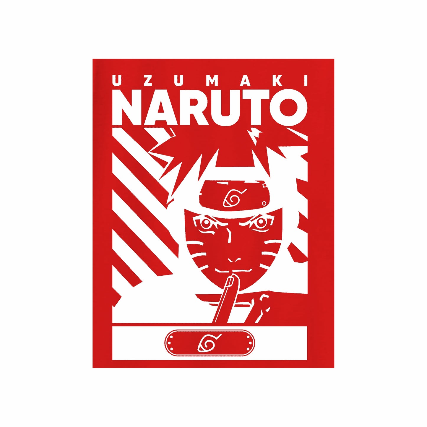 Boys Uzumaki Naruto Full Sleeve T-Shirt – Anime Graphic Tee for Ages 9 to 16 Years (Red)