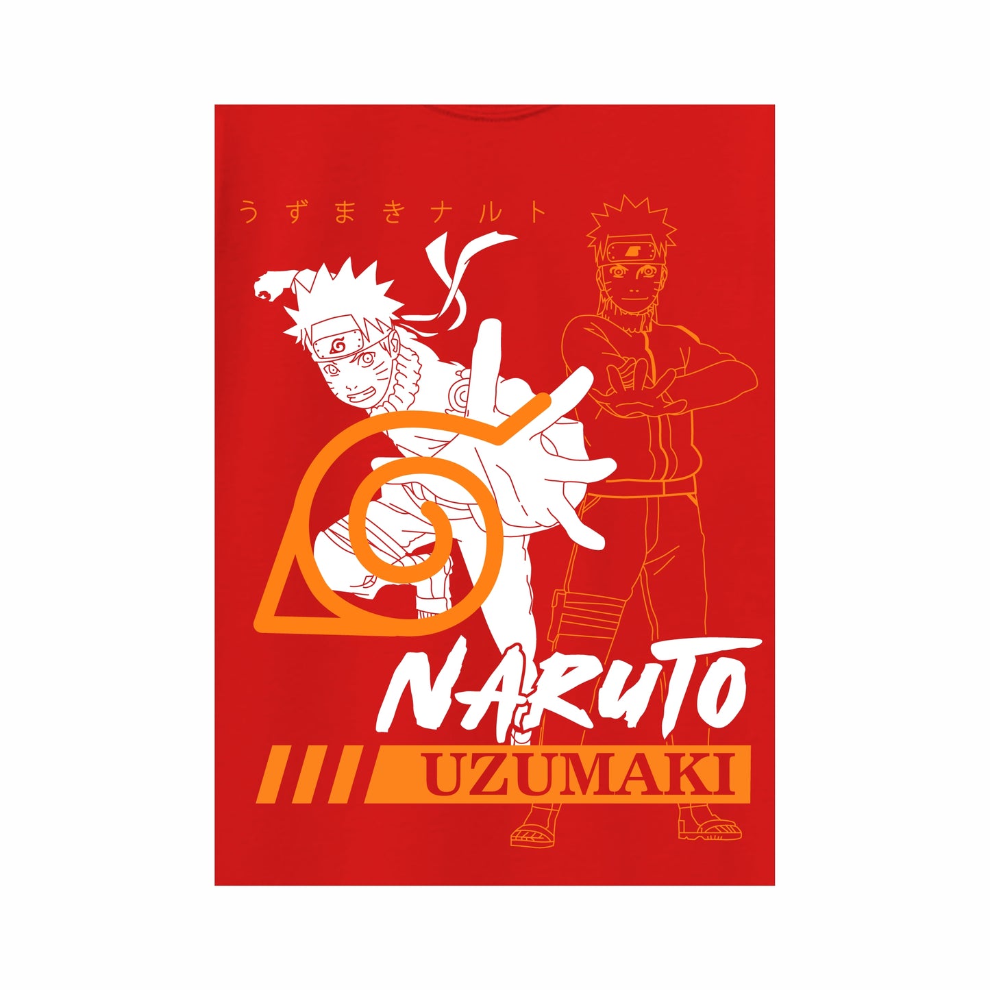 Boys Red Naruto Uzumaki Rasengan Full Sleeve T-Shirt – Anime Graphic Tee for Ages 9 to 16 Years