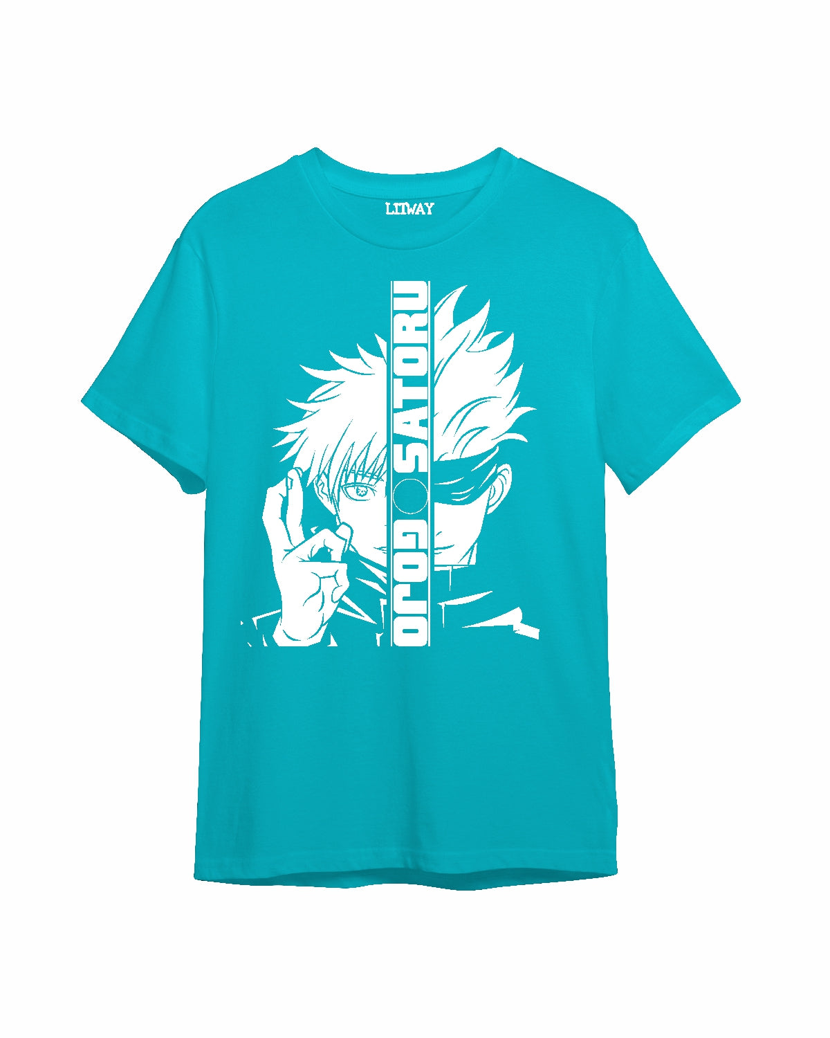 Boys Anime Graphic T-Shirt & Shorts Set – Gojo Satoru & Kakashi Hatake Prints, Ages 9–16 Years